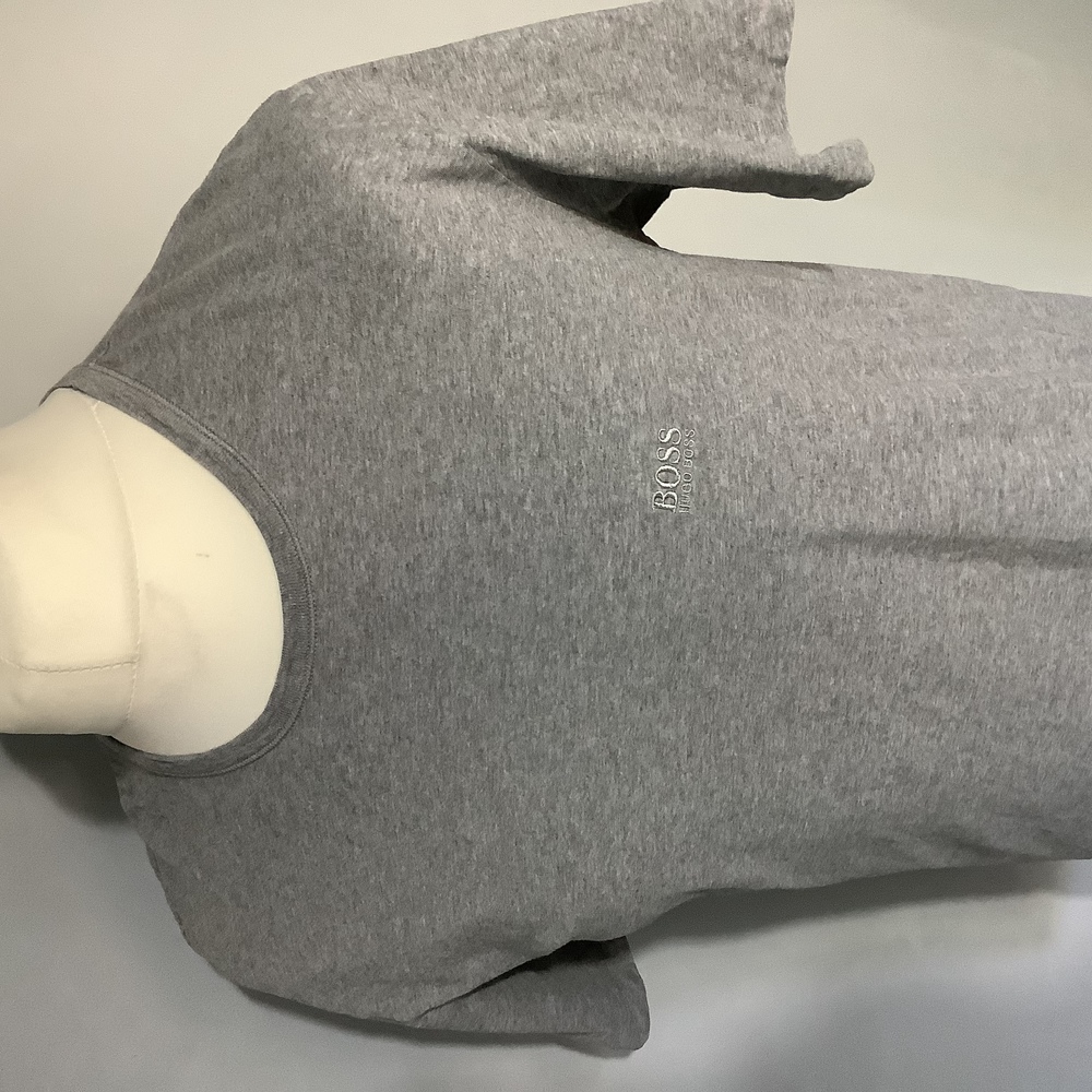 Hugo Boss Crew Neck T Shirt - Size XL - Grey Marl - Cotton - P2P 20โ - Picture 4 of 8